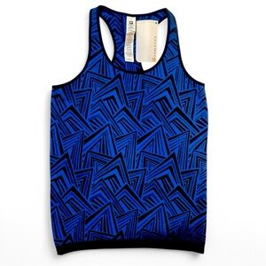 NWT Fabletics Kate Hudson Triangles Athletic Workout Top Women’s Size Large
